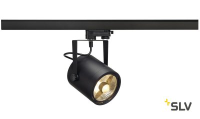 SLV 153420 EURO SPOT ES111, Strahler, rund, schwarz, GU10, max. 75W, inkl. 3P.-Adapter SLV 153420 EURO SPOT ES111, Strahler, rund, schwarz, GU10, max. 75W, inkl. 3P.-Adapter