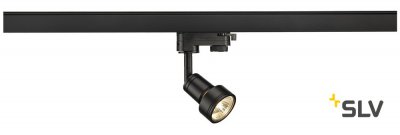SLV 153560 PURI Lampenkopf, schwarz, GU10 , max. 50W, inkl. 3P.-Adapter