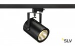 SLV 153810 EURO SPOT LED, 20W COB LED, schwarz, 36°, 3000K, inkl. 3P.-Adapter