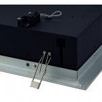 SLV 154642 AIXLIGHT FLAT TRIPLE ES111 Deckeneinbauleuchte, chrom / mattschwarz, 3xGU10, max. 75W