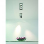 SLV 154652 AIXLIGHT FLAT TRIPLE QRB111 Deckeneinbauleuchte, chrom / mattschwarz, max. 3x50W