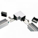 155062 SLV Q-LINE, коннектор угловой, алюминий