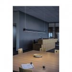 SLV 155134 Q-LINE SINGLE LED, Pendel- leuchte, DALI dimmbar, 1500mm, silber