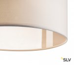 SLV 155462 SOPRANA Pendelleuchte, PD-5, rund, weisses Textil, 3xE27, max. 3x60W