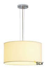 SLV 155462 SOPRANA Pendelleuchte, PD-5, rund, weisses Textil, 3xE27, max. 3x60W