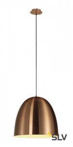 SLV 155479 PARA CONE 40 Pendelleuchte, rund, kupferfarben/geb?rstet, E27, max. 60W