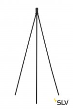 SLV 155490 FENDA E27 Stehleuchte, mattschwarz, ohne Schirm