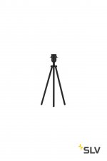 SLV 155540 FENDA E27 Tischleuchte, mattschwarz, ohne Schirm