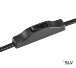 SLV 155540 FENDA E27 Tischleuchte, mattschwarz, ohne Schirm