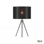 SLV 155542 FENDA E27 Tischleuchte, chrom, ohne Schirm