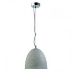 SLV 155711 SOPRANA SOLID Pendelleuchte, PD-2, rund, E27, max. 60W, Beton, mit Reflektor