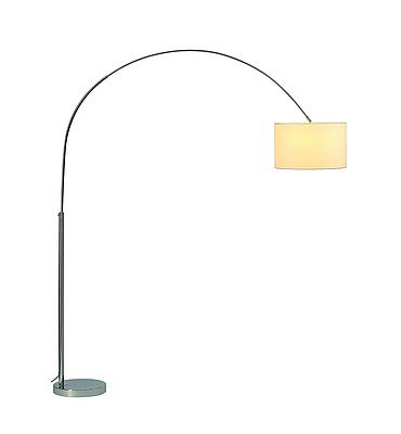 SLV 155723 SOPRANA BOW Bogenstehleuchte, SL-1, weisser Schirm, E27, max. 60W, 2 Packst?cke