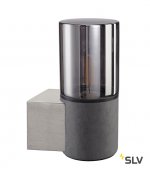 SLV 155752 CONCRETE TUBE Wandleuchte, Rauchglas, E27