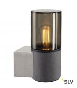 SLV 155752 CONCRETE TUBE Wandleuchte, Rauchglas, E27