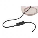 155808 SLV FENDA, светильник настольный для лампы E27 40Вт макс., цилиндр, без абажура, стекло дымчатое