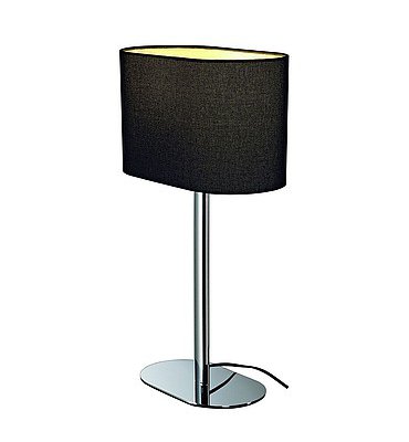 SLV 155840 SOPRANA OVAL Tischleuchte TL-1, schwarzes Textil, E27, max. 60W SLV 155840 SOPRANA OVAL Tischleuchte TL-1, schwarzes Textil, E27, max. 60W