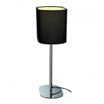 SLV 155840 SOPRANA OVAL Tischleuchte TL-1, schwarzes Textil, E27, max. 60W