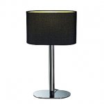 SLV 155840 SOPRANA OVAL Tischleuchte TL-1, schwarzes Textil, E27, max. 60W