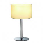 SLV 155841 SOPRANA OVAL Tischleuchte TL-1, weisses Textil, E27, max. 60W