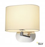 SLV 155861 SOPRANA OVAL Wandleuchte WL-1, weisses Textil, E27, max. 60W