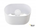 SLV 155861 SOPRANA OVAL Wandleuchte WL-1, weisses Textil, E27, max. 60W