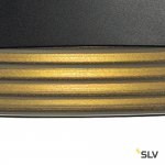 SLV 155900 FORCHINI M Pendelleuchte, PD-2, 40cm, rund, schwarz/ silber, E27, max. 40W