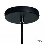 SLV 155900 FORCHINI M Pendelleuchte, PD-2, 40cm, rund, schwarz/ silber, E27, max. 40W