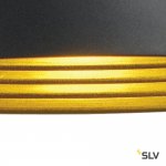 SLV 155910 FORCHINI M Pendelleuchte, PD-2, 40cm, rund, schwarz/ gold, E27, max. 40W