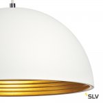 SLV 155911 FORCHINI M Pendelleuchte, PD-2, 40cm, rund, weiss/gold, E27, max. 40W