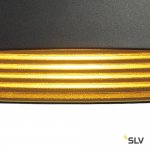 SLV 155930 FORCHINI M Pendelleuchte, PD-1, 50cm, rund, schwarz/ gold, E27, max. 40W