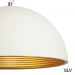 SLV 155931 FORCHINI M Pendelleuchte, PD-1, 50cm, rund, weiss/gold, E27, max. 40W
