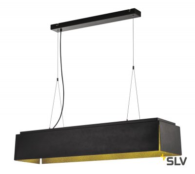 SLV 155970 AVENTO 110 PD светильник подвесной 28Вт с LED 3000К, 2400лм, черный/ золото