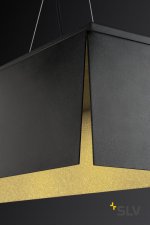 SLV 155970 AVENTO 110 PD светильник подвесной 28Вт с LED 3000К, 2400лм, черный/ золото