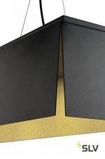 SLV 155970 AVENTO 110 PD светильник подвесной 28Вт с LED 3000К, 2400лм, черный/ золото