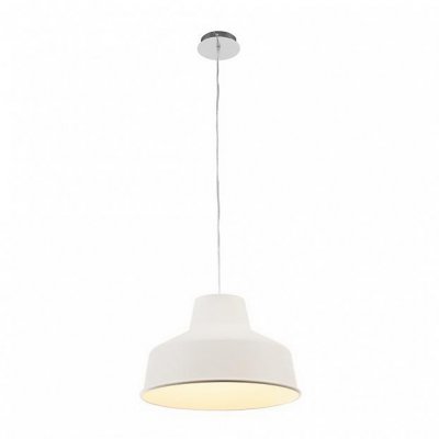 156091 SLV FENDA, абажур алюминиевый диам. 40 см для лампы E27 75Вт макс., белый