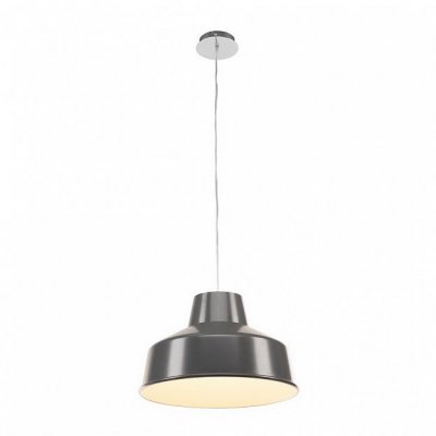 156095 SLV FENDA, абажур алюминиевый диам. 40 см для лампы E27 75Вт макс., серый / белый