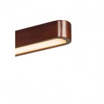 156287 SLV VINCELLI 2 WL светильник настенный с LED 9Вт (11Вт), 2700К, 500лм, черный / бамбук темный