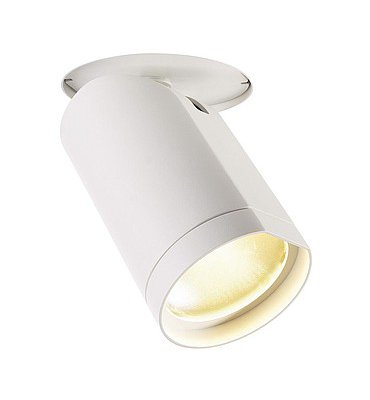 SLV 156411 BILAS Deckeneinbauleuchte, LED Downlight, rund, mattweiss, 20W, 60°, 2700K