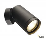 SLV 156420 BILAS SPOT, single LED, rund, mattschwarz, 15W, 25°, 2700K, mit Rosette