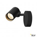 156500 SLV HELIA SINGLE светильник накладной с LED 11Вт, 3000К, 620лм, 35°, черный