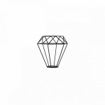 156950 SLV FENDA, абажур проволочный диам. 20.5 см, черный матовый