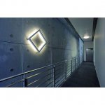 SLV 157381 OPEN GRILL Wand- und Deckenleuchte, eckig, weiss, 4xG5, 4x24W