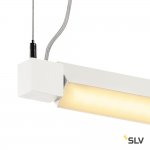 SLV 157671 OPEN GRILL LED, Single Twist Pendelleuchte, 1200mm, weiss