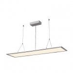 SLV 158732 I-PENDANT PRO LED Panel Pendelleuchte, 1195x295mm, silbergrau, 230V, 2700K