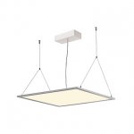 158754 SLV I-VIDUAL LED PANEL 62x62 светильник встраиваемый с LED 35Вт, 4000К, 3650лм, без БП, серебристый