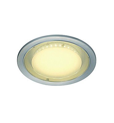 SLV 160284 ECO LED ROUND светильник встраиваемый 230В с 70 SMD LED 7.5Вт (8.6Вт), 3000K, 500lm, серебристый