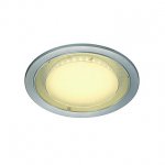 SLV 160284 ECO LED ROUND светильник встраиваемый 230В с 70 SMD LED 7.5Вт (8.6Вт), 3000K, 500lm, серебристый