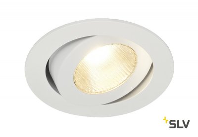 SLV 161271 CONTONE Downlight, schwenkbar, rund, weiss, 13W LED, warmweiss