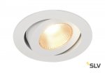 SLV 161271 CONTONE Downlight, schwenkbar, rund, weiss, 13W LED, warmweiss