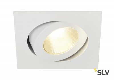 SLV 161281 CONTONE Downlight, schwenkbar, eckig, weiss, 13W LED, warmweiss